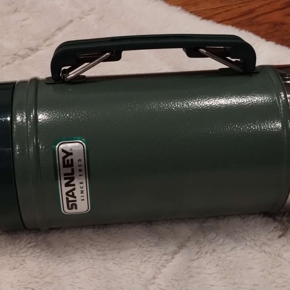 Stanley Green Thermos 24oz Wide Mouth Vintage - Picture 7 of 10